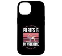 Carcasa para iPhone 14 Pilates es mi Amor Divertido contra el corazón de San Valentín