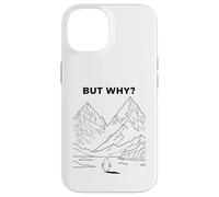 Carcasa para iPhone 14 Pingüino Solitario marchando hacia la montaña desorientado, Pero por qué