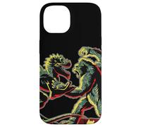 Carcasa para iPhone 14 Plantilla King Kong Skull Island Vs Gaw MonsterVerse Mash Geek