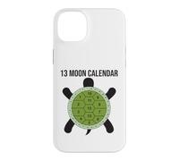 Carcasa para iPhone 14 Plus 13 Moon Turtle Lunar Calendario Naturaleza Diseño Shell