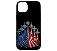 Carcasa para iPhone 14 Plus 4th of July Fighter Jet US Flag American Military Planes