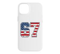 Carcasa para iPhone 14 Plus 4th of July Funny 67 Six Seven Meme Patriotic Men Women Kids