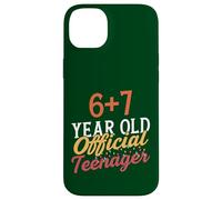 Carcasa para iPhone 14 Plus 6 7 Meme Diseño de cumpleaños número 13 Ahora Soy Oficialmente un Adolescente
