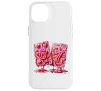 Carcasa para iPhone 14 Plus 67 Six Seven Valentine Hearts Poker Card Meme Couple Girls