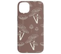 Carcasa para iPhone 14 Plus Aesthetic Cottagecore Vintage Mushroom Garden Brown