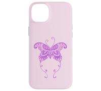 Carcasa para iPhone 14 Plus Aesthetic Y2K Butterfly 2000s Gen Z Púrpura Millennial Pink