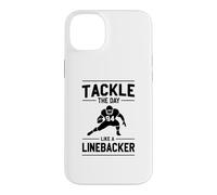 Carcasa para iPhone 14 Plus Afronta el día como un Jugador de fútbol Americano Linebacker