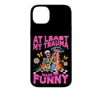 Carcasa para iPhone 14 Plus Al Menos Mi Trauma Me Hizo Divertido Diseño Esquelético