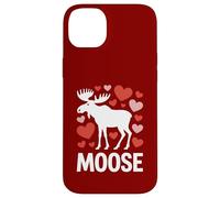 Carcasa para iPhone 14 Plus Alce San Valentín Corazón Amor Vida Silvestre Animal Naturaleza