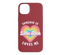 Carcasa para iPhone 14 Plus Alguien en Little Rock Me ama City Heart