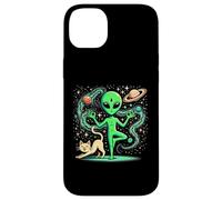 Carcasa para iPhone 14 Plus Alien Haciendo un Yoga - Yoga Pose - Espacio - Plancton