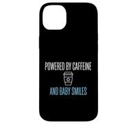 Carcasa para iPhone 14 Plus Alimentado por cafeína y Sonrisas de bebé Enfermera posparto