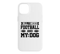 Carcasa para iPhone 14 Plus All I Need is Football and My Dogs Football Dog Mom