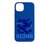 Carcasa para iPhone 14 Plus Aloha Hawaii Blue Hibiscus