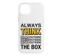 Carcasa para iPhone 14 Plus Always Think Outside The Box Illustration Graphic Designs