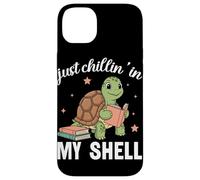 Carcasa para iPhone 14 Plus Amante de los Libros Just Chillin In My Shell Turtle