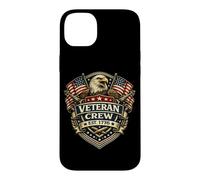 Carcasa para iPhone 14 Plus American Veteran Crew EST 1776 Eagle Shield Patriotic USA