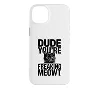Carcasa para iPhone 14 Plus Amigo, Eres una Maldita Imagen de Gato sorprendido por Meowt