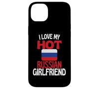 Carcasa para iPhone 14 Plus Amo a mi Novia Rusa Caliente Relación Divertida con Rusia