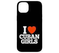 Carcasa para iPhone 14 Plus Amor Cubano Chicas Divertido Corazón Cuba Amante