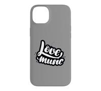 Carcasa para iPhone 14 Plus Amor Música Guión Elegante