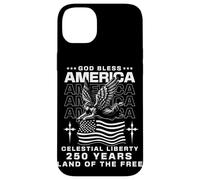 Carcasa para iPhone 14 Plus Ángel de la Bandera Americana 250 años Vintage USA Julio 4
