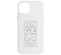 Carcasa para iPhone 14 Plus Angelica Personalized Retro Girls Custom Angelica Name
