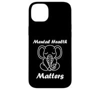 Carcasa para iPhone 14 Plus Animal Brain Illness Quote Elephant Mental Health Matters