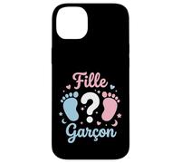 Carcasa para iPhone 14 Plus Annonce grossese Sexe Bebe Baby Shower fille ou Garcon