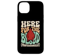 Carcasa para iPhone 14 Plus Aquí para el técnico de Laboratorio de flebotomía en Sangre Hematología