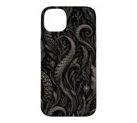 Carcasa para iPhone 14 Plus Arte botánico del océano del Bosque de Algas Marinas oscuras