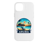 Carcasa para iPhone 14 Plus Aruba Eagle Beach Tropical Sunset Viajes Diseño