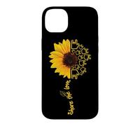 Carcasa para iPhone 14 Plus ASL American Sign Language Sunflower Share The Love