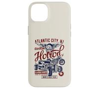Carcasa para iPhone 14 Plus Atlantic City NJ Hotrod - Diseño Vintage para Coche y Motocicleta