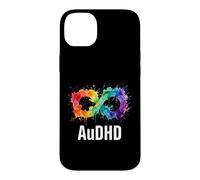 Carcasa para iPhone 14 Plus AuDHD Rainbow Double Infinity Splash - Arte para Adultos