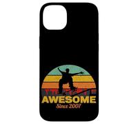 Carcasa para iPhone 14 Plus Awesome Since 2007 Retro Skateboarder Birthday