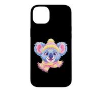 Carcasa para iPhone 14 Plus Azul Giraffe Retrato Animal Lover Graphic Gafas Rosa