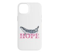 Carcasa para iPhone 14 Plus Ballena jorobada Hope Line Art - Diseño detallado de Ballena