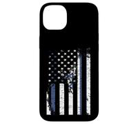 Carcasa para iPhone 14 Plus Bandera de Israel Envejecido, Encima, Bandera Americana