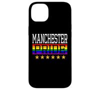 Carcasa para iPhone 14 Plus Bandera del Arco Iris LGBT de Manchester Pride Gay Lesbianas Queer