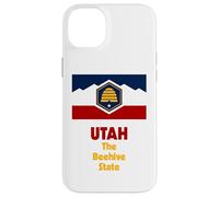 Carcasa para iPhone 14 Plus Bandera del Estado de Utah Pride Beehive State Flag Salt Lake City Souvenir