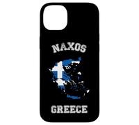 Carcasa para iPhone 14 Plus Bandera Envejecida de Grecia Orgullo de Naxos