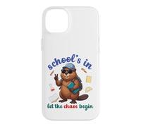 Carcasa para iPhone 14 Plus Beaver Back to School vibra a Las escuelas en Que comience el Caos