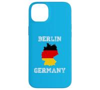 Carcasa para iPhone 14 Plus Berlín Alemania Vintage Alemania Bandera Mapa Diseño
