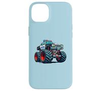 Carcasa para iPhone 14 Plus Big Wheels Police Car Vehicle Kids Boys Monster Truck