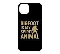 Carcasa para iPhone 14 Plus Bigfoot Is My Spirit Animal Funny Sasquatch Retro Design