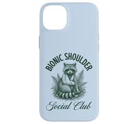 Carcasa para iPhone 14 Plus Bionic Shoulder Social Club Raccoon Lesiones Recuperación Divertido