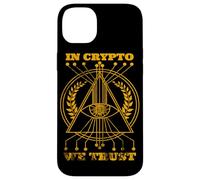 Carcasa para iPhone 14 Plus Bitcoin & Crypto - In Crypto We Trust (Halftone)