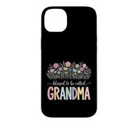 Carcasa para iPhone 14 Plus Blessed To Be Called Grandma Diseño Floral