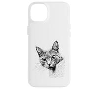 Carcasa para iPhone 14 Plus Bonita Cara de Gato Curiosa para Todos los entusiastas de los Animales